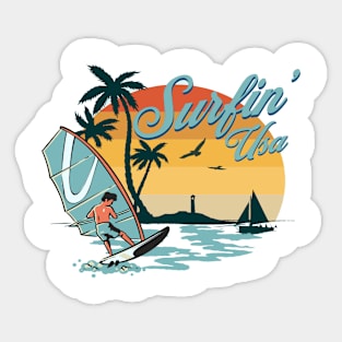 Surfin' Usa Sticker